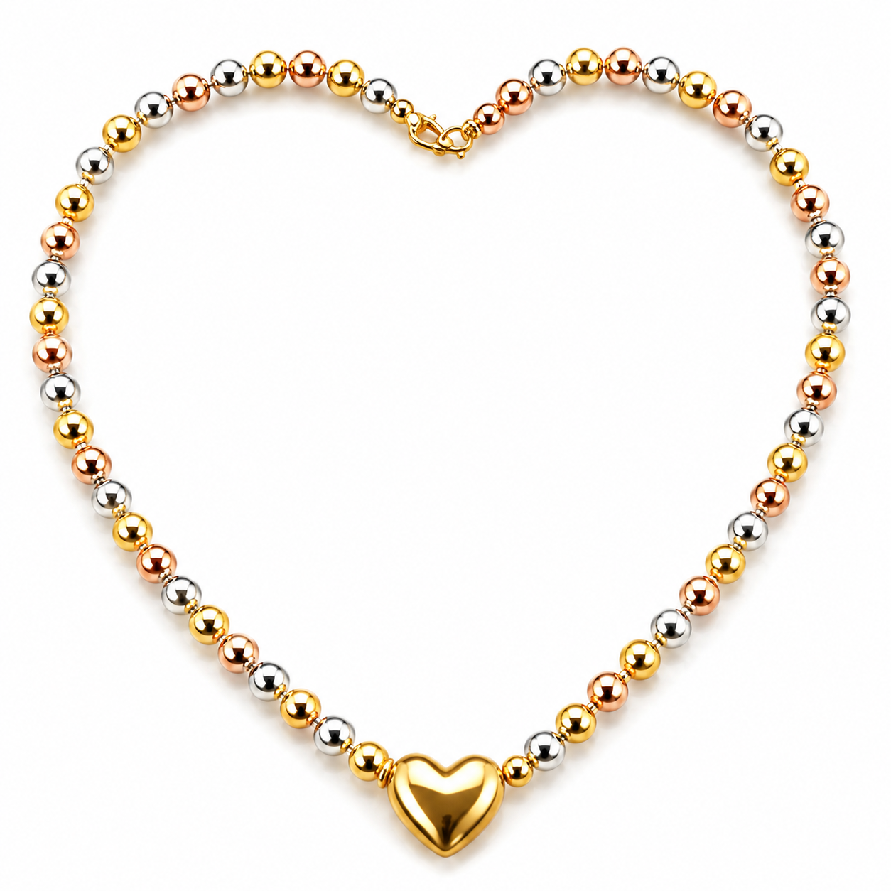 collar en forma de corazon