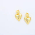 aretes de corazones