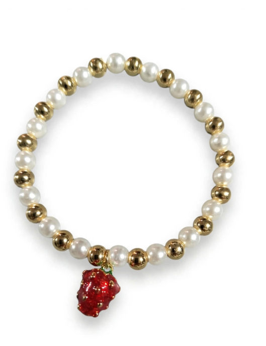 pulsera con figura de fresa